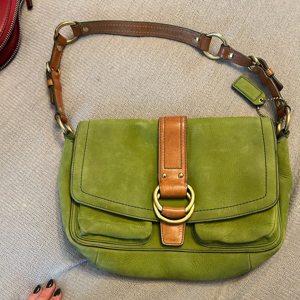 Vintage Coach Suede Bag